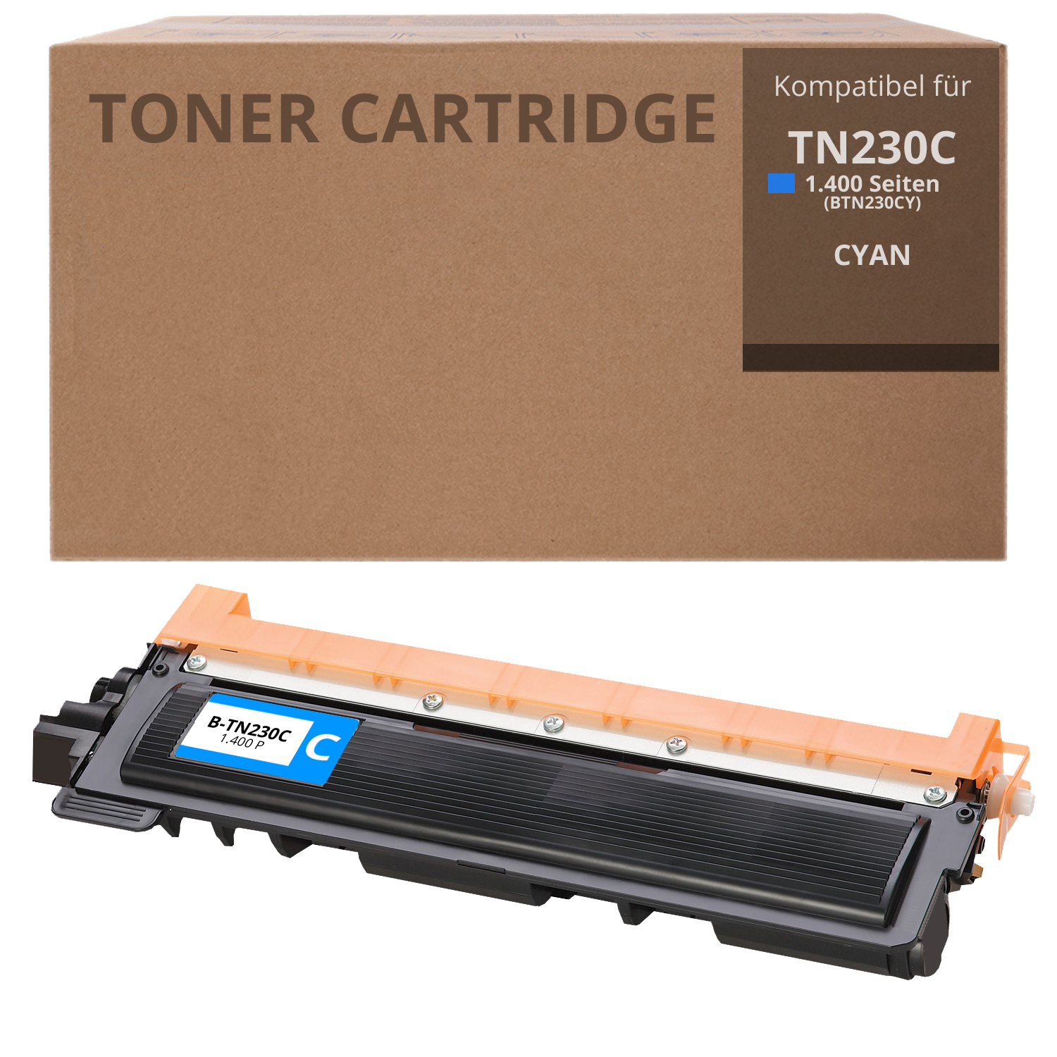 Alternativ zu Brother TN 230C Toner Cyan 1.400 Seiten