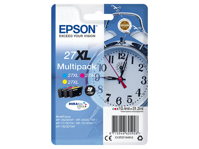 Original Epson 27XL Multipack CMY