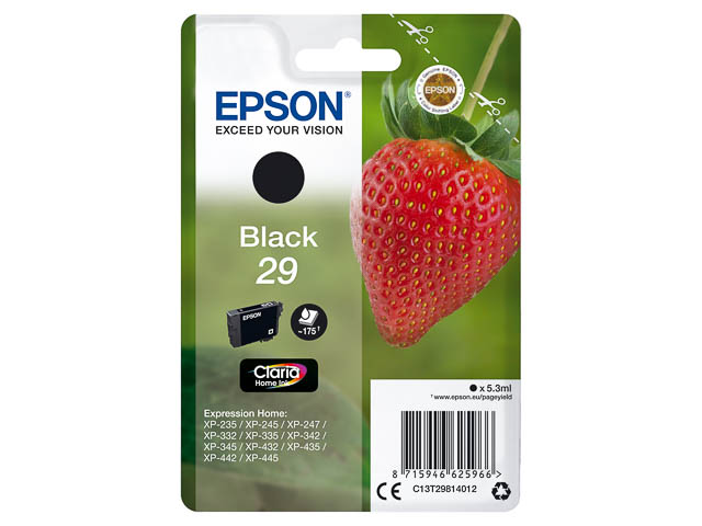 Original Epson 29 Tintenpatrone Schwarz T2981