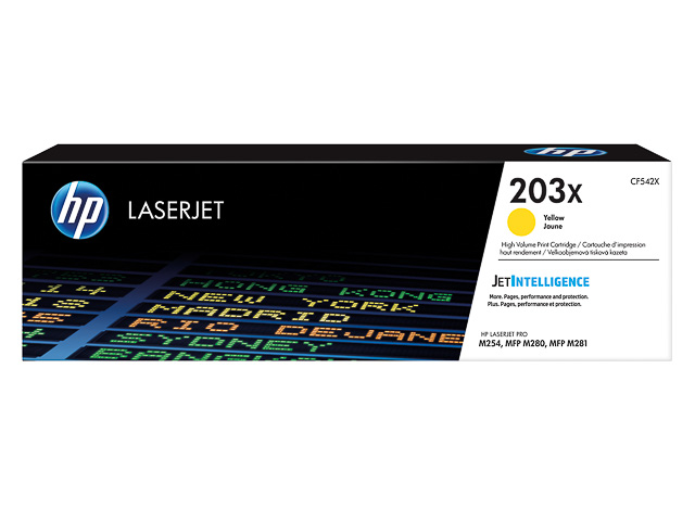 Original HP CF542X / 203X Toner Gelb