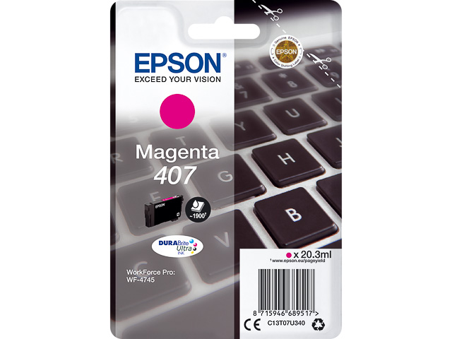 Original Epson 407 Tintenpatrone Magenta