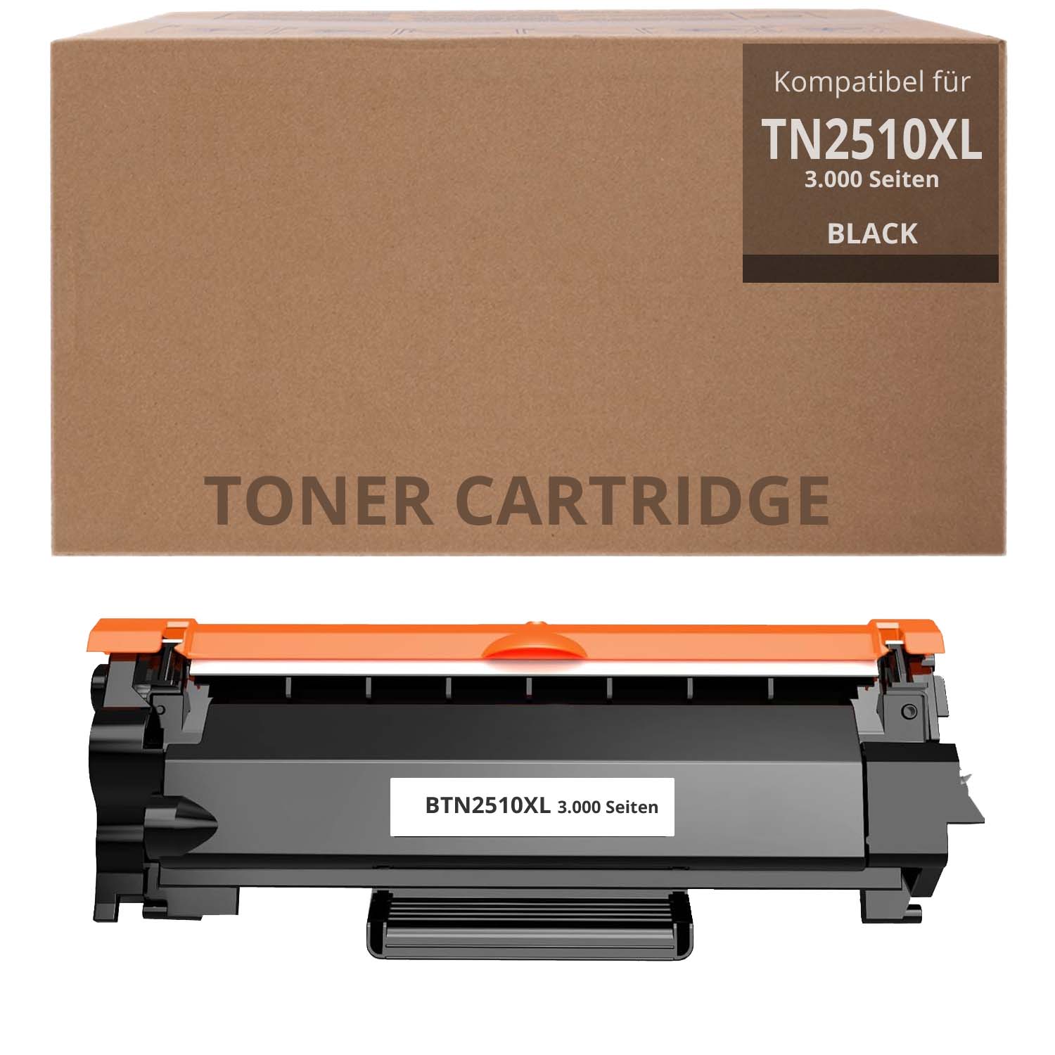 Alternativ zu Brother TN 2510XL Toner Schwarz 3.000 Seiten