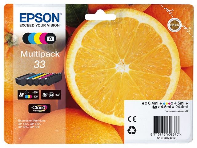 Original Epson 33 Multipack T3337