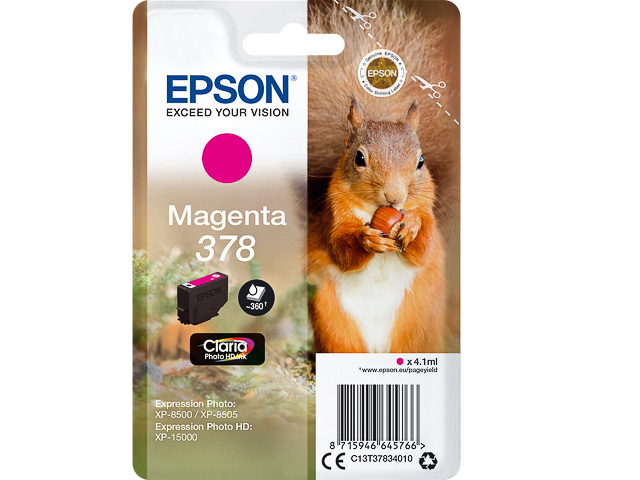 Original Epson 378 Druckerpatrone Magenta T3783