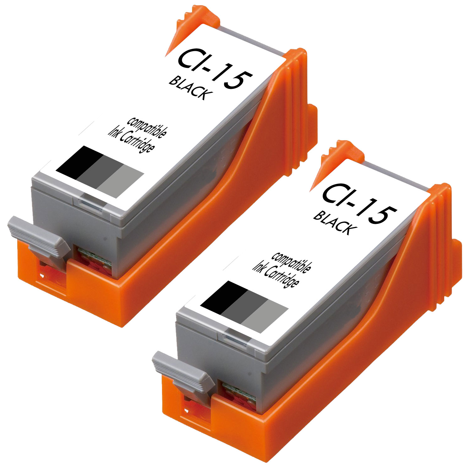 Alternativ zu Canon BCI-15 BK Patronen 2x Schwarz