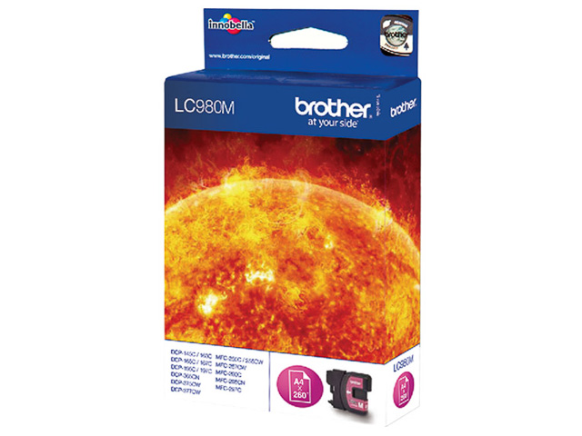 Original Brother LC 980 M Tintenpatronen Magenta