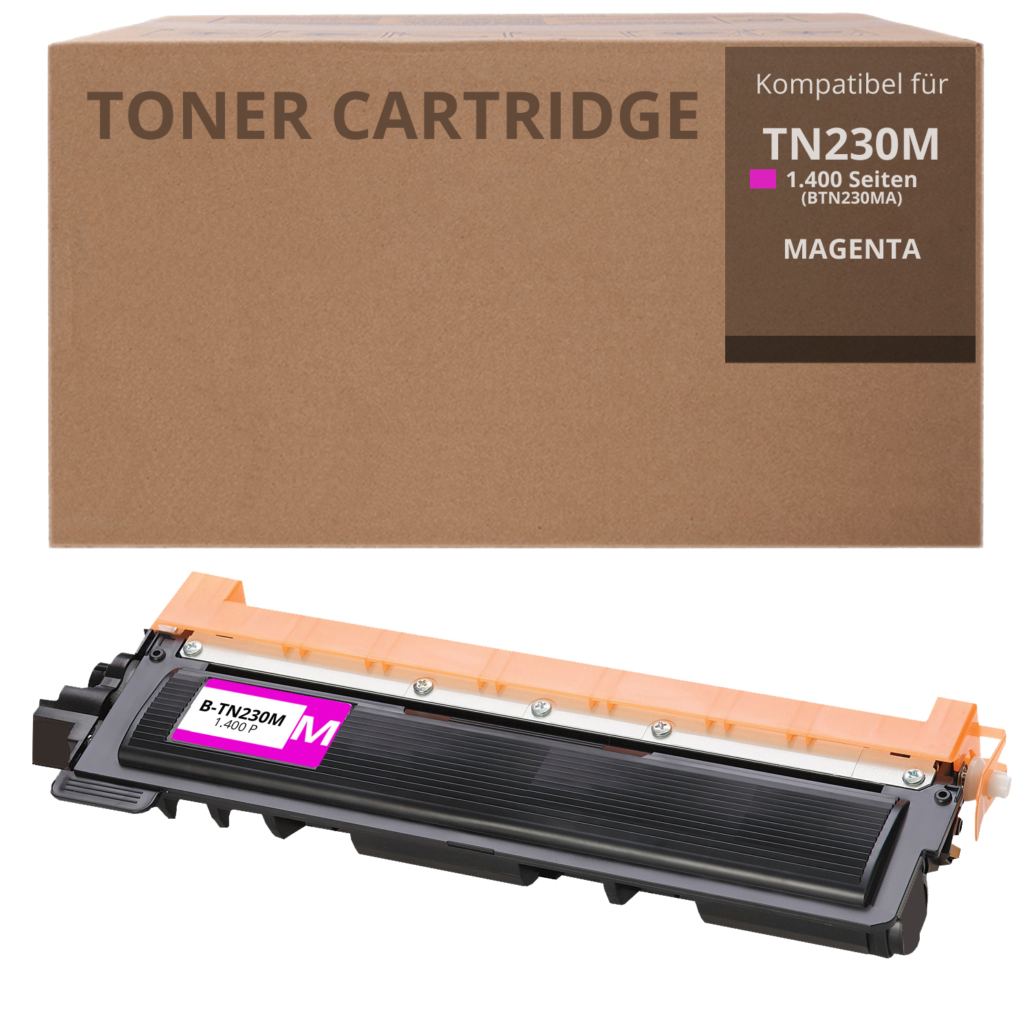 Alternativ zu Brother TN 230M Toner Magenta 1.400 Seiten