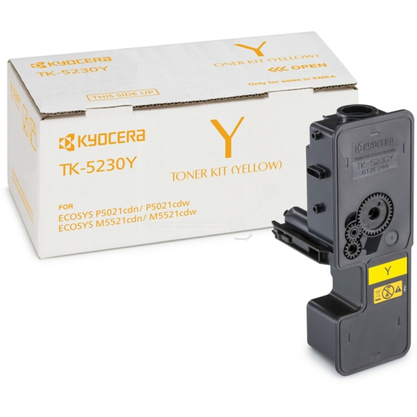 Original Kyocera TK 5230Y Toner Gelb 2.200 Seiten 1T02R9ANL0