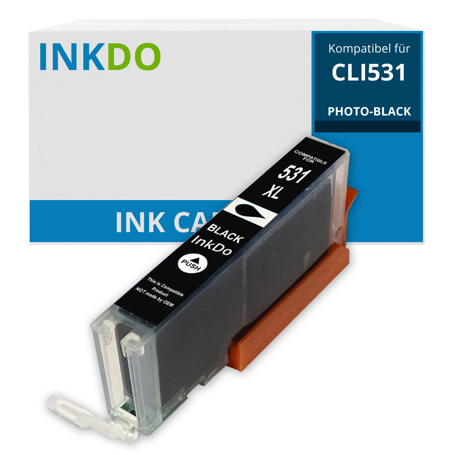 Alternativ für Canon CLI 531 BK Druckerpatrone Foto-Schwarz