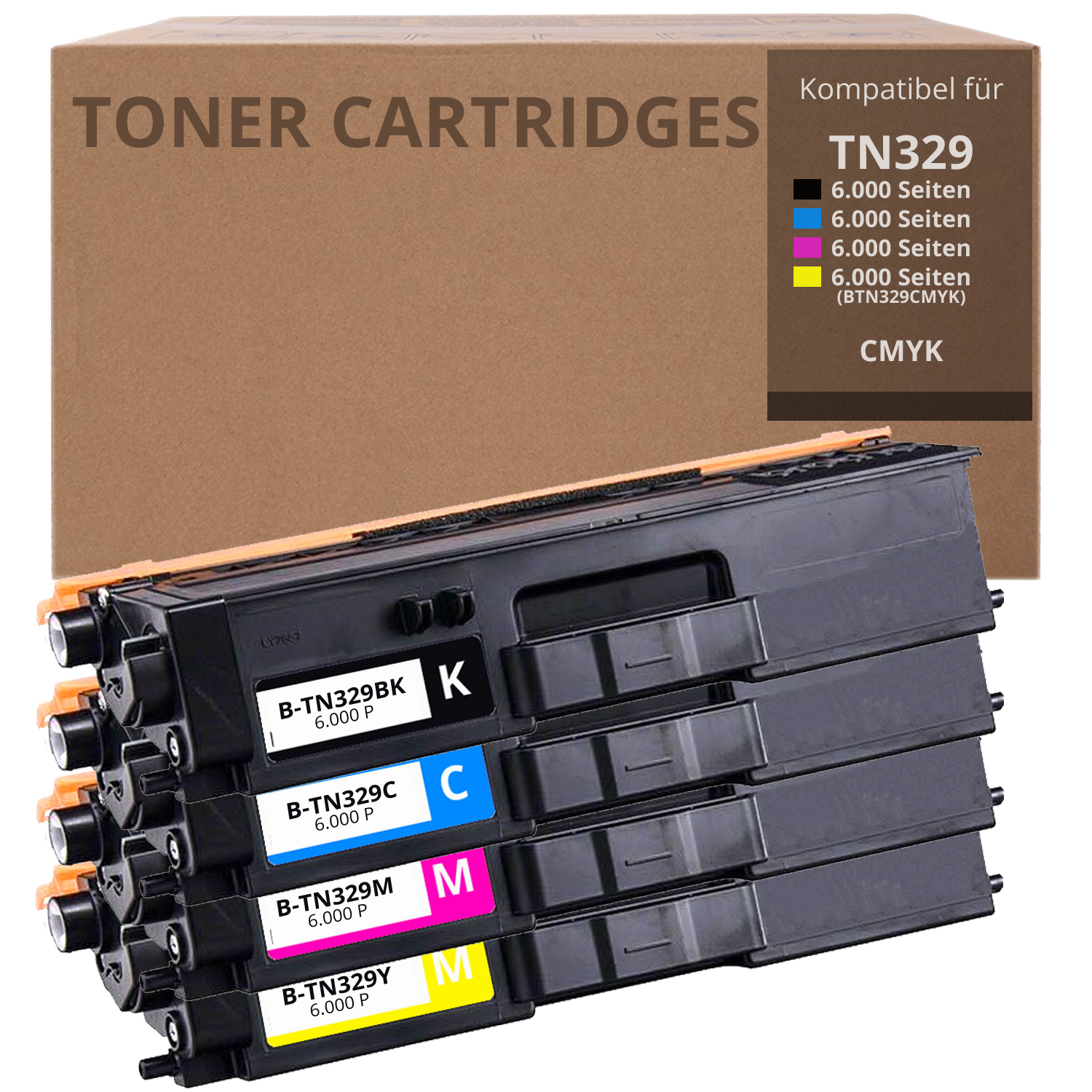 Alternativ zu Brother TN 329 Toner Set CMYK