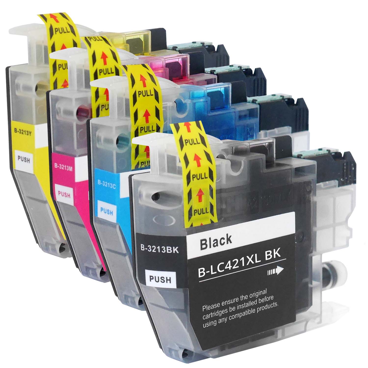 Alternativ zu Brother LC-421 / LC-421XL Multipack hohe Füllmenge