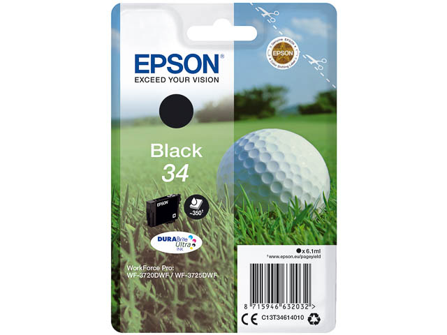 Original Epson 34 Tintenpatrone Schwarz T3461