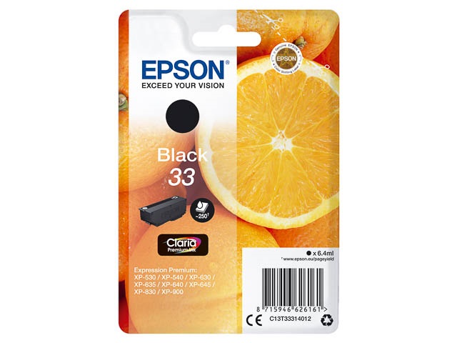 Original Epson 33 Tintenpatrone Schwarz T3331