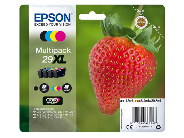 Original Epson 29XL Multipack 4-farbig T2996