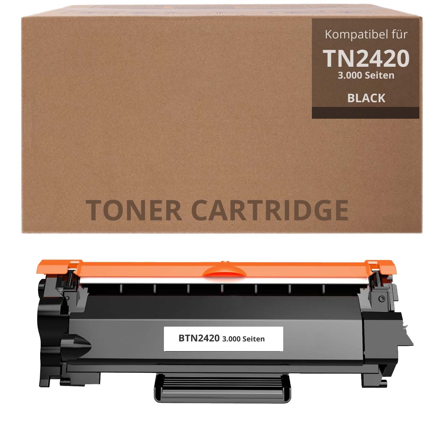 Alternativ zu Brother TN 2420 Toner Schwarz 3.000 Seiten