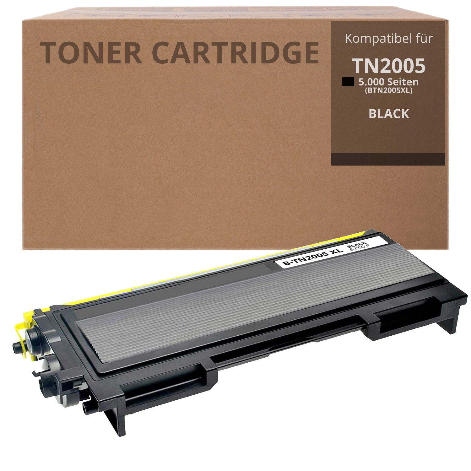 Alternativ zu Brother TN-2005 XXL Toner Schwarz 5.000 Seiten