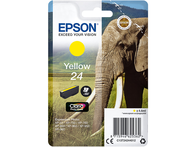 Original Epson 24 Patrone Gelb C13T24244012