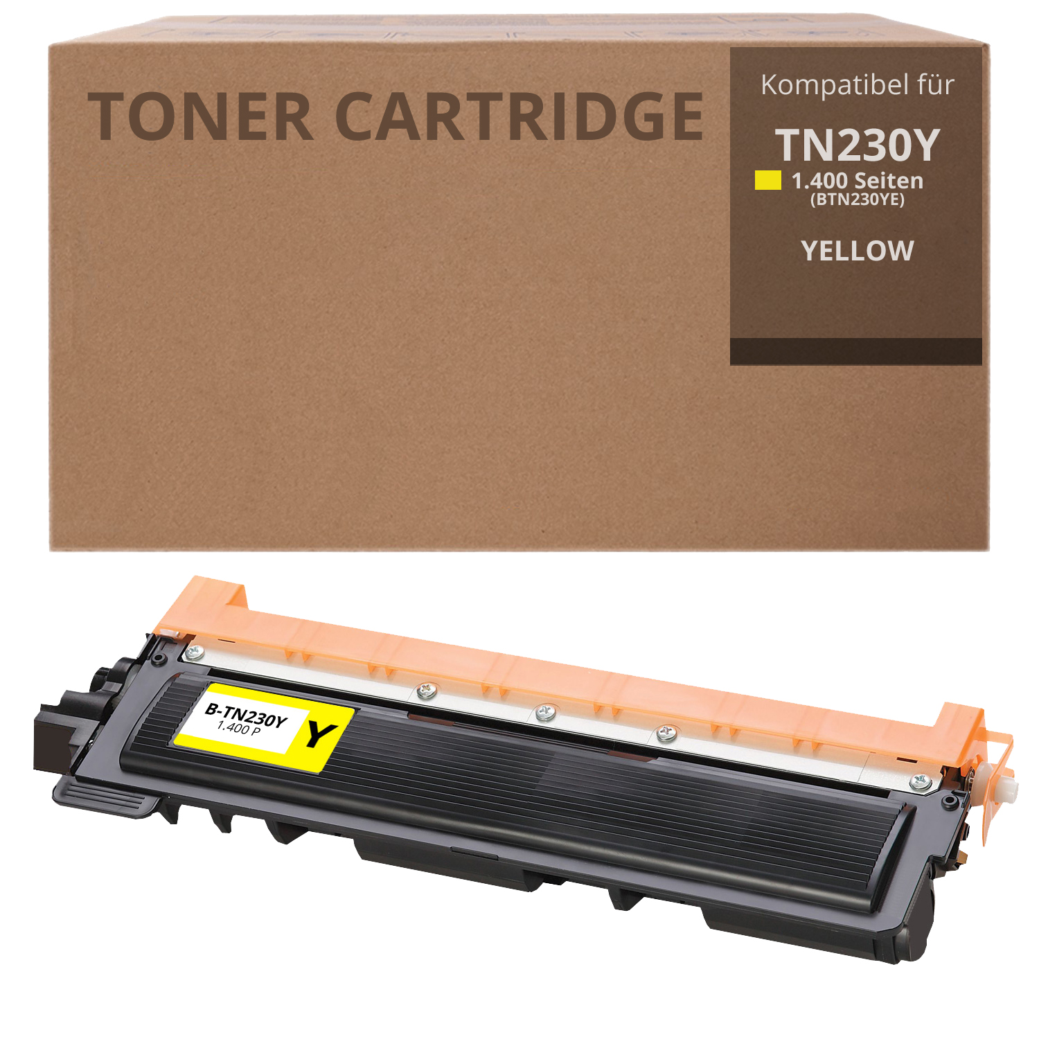 Alternativ zu Brother TN 230Y Toner Gelb 1.400 Seiten