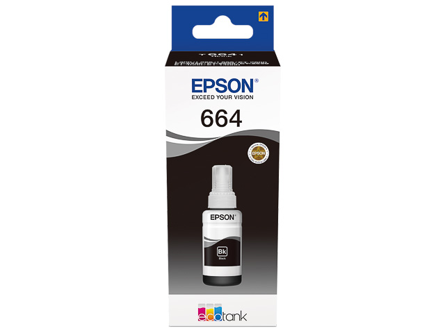 Original Epson 664 EcoTank Tinte Schwarz T6641