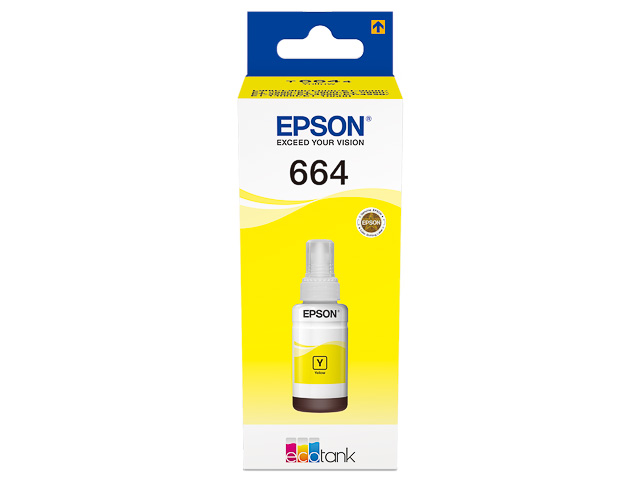 Original Epson 664 EcoTank Tinte Gelb T6644