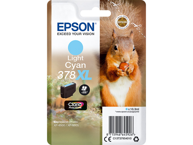 Original Epson 378XL Druckerpatrone Light Cyan T3795