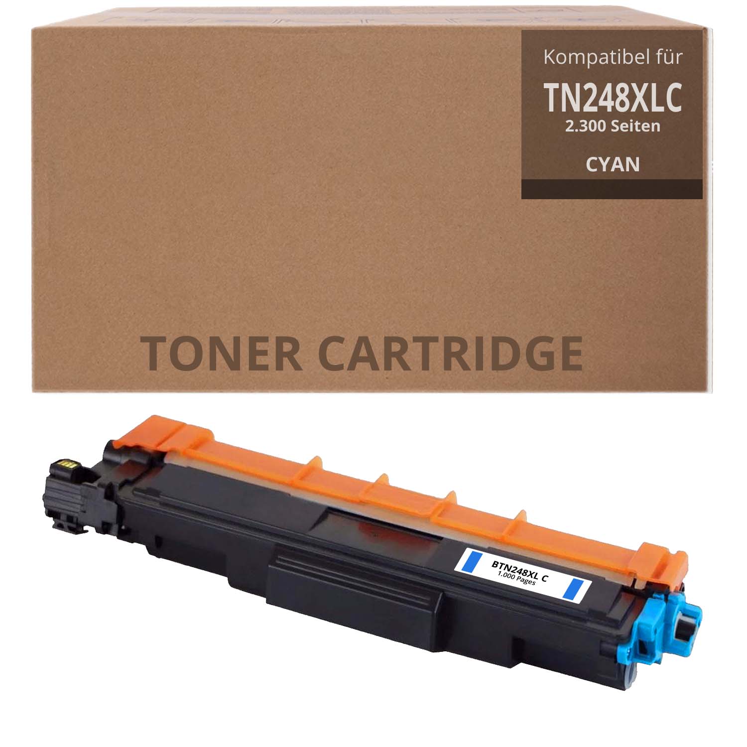 Alternativ zu Brother TN 248XL C Toner Cyan 2.300 Seiten