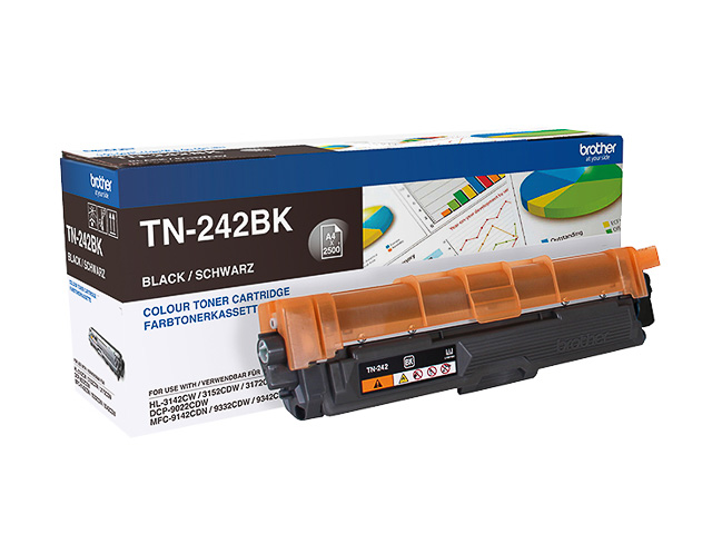 Original Brother TN 242 BK Toner Schwarz