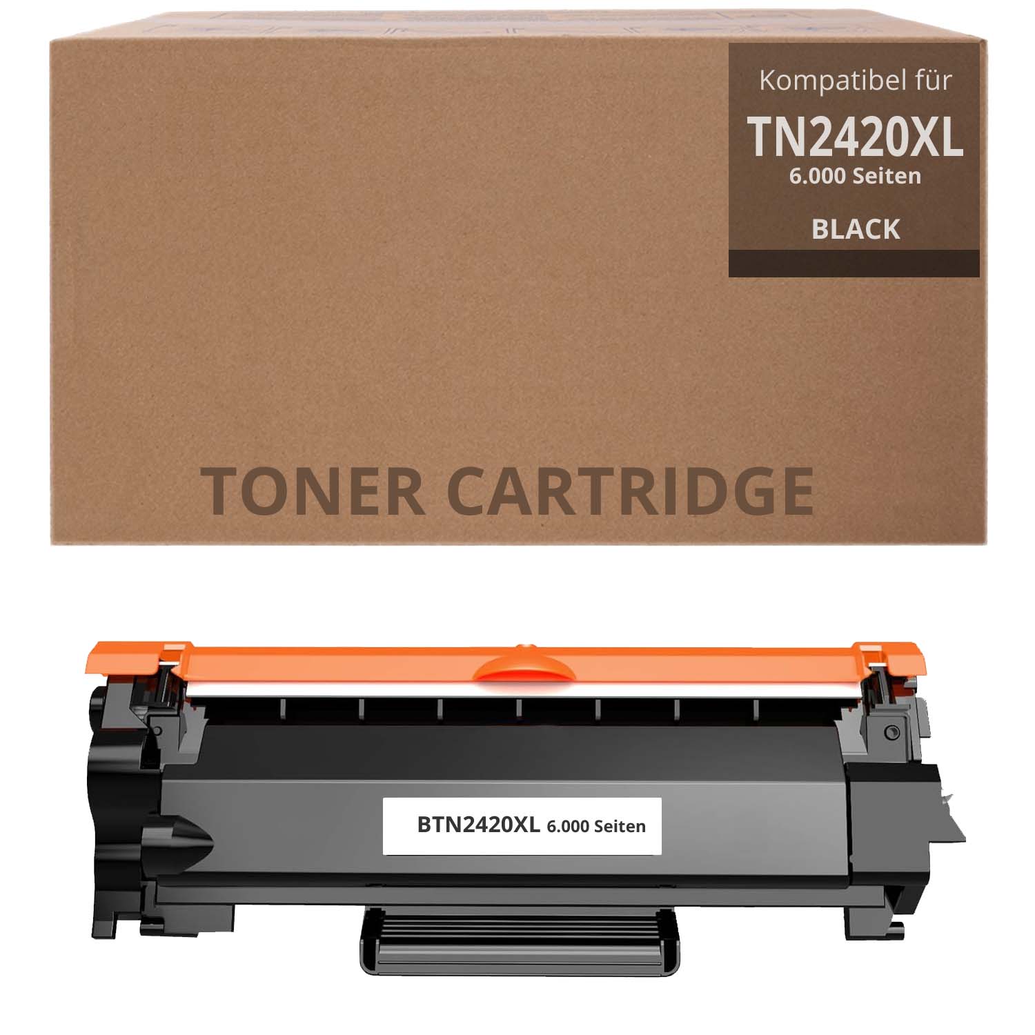 Alternativ zu Brother TN 2420 XL Toner Schwarz 6.000 Seiten