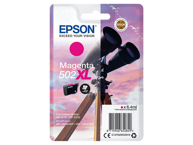 Original Epson 502XL Druckerpatrone Magenta