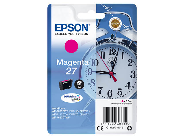 Original Epson 27 Druckerpatrone Magenta