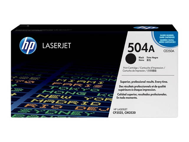 Original HP CE250A / 504A Toner Schwarz