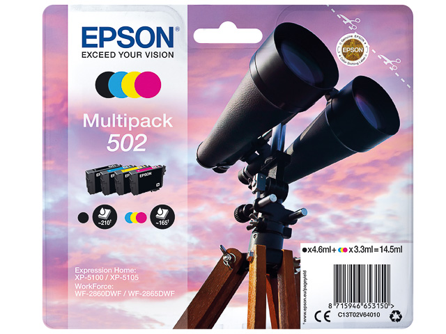 Original Epson 502 Multipack 4-farbig