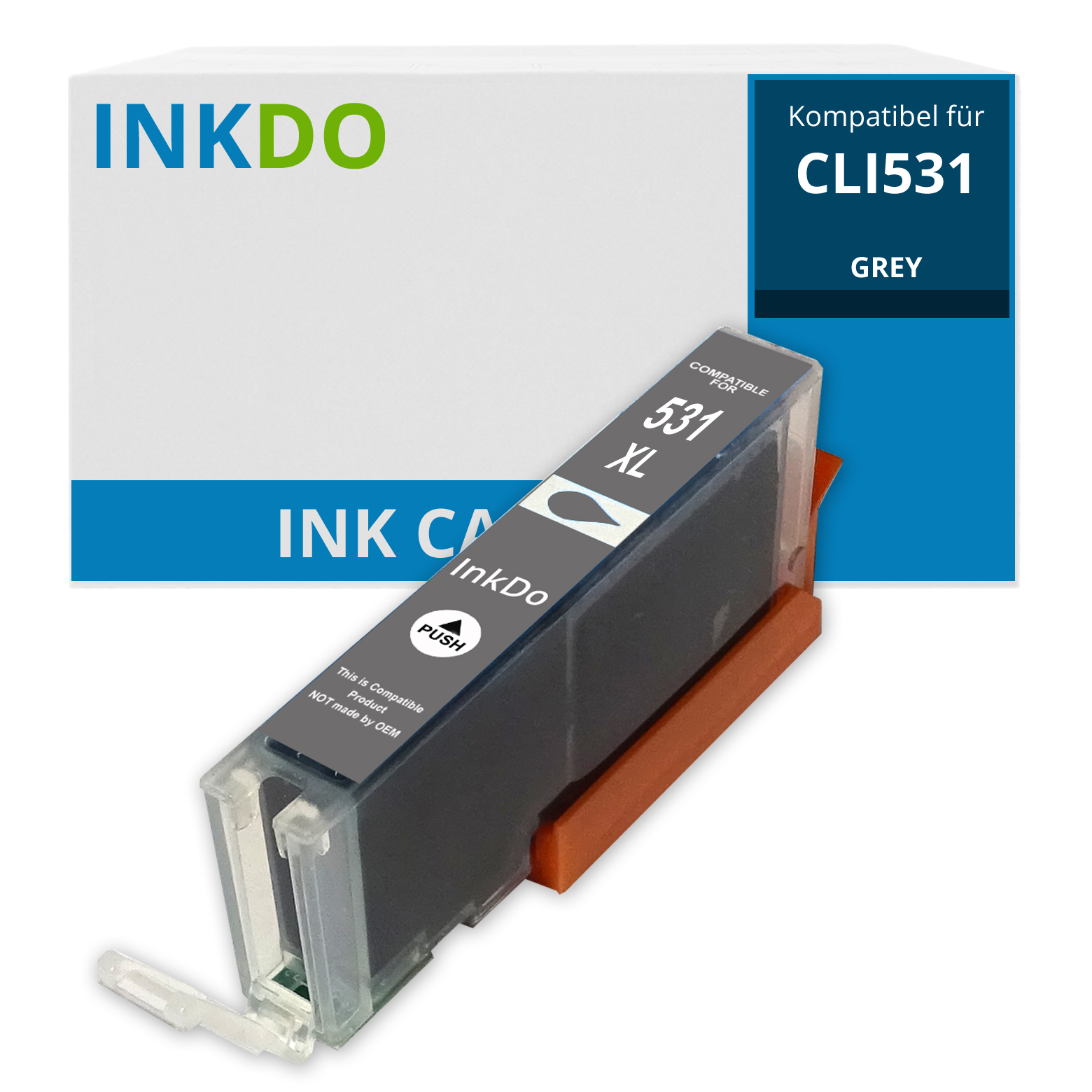 Alternativ für Canon CLI 531 GY Druckerpatrone Grau