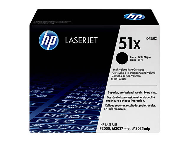 Original Q7551X / 51X Toner Schwarz