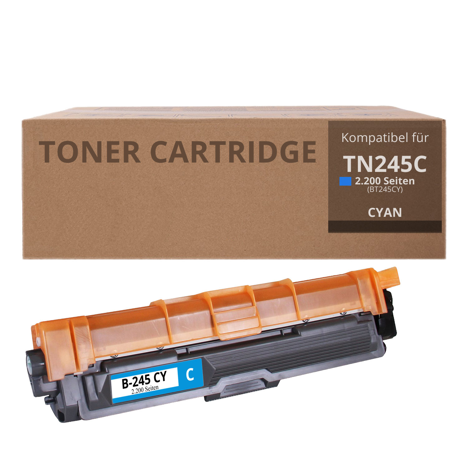 Alternativ zu Brother TN 245 C Toner Cyan 2.200 Seiten