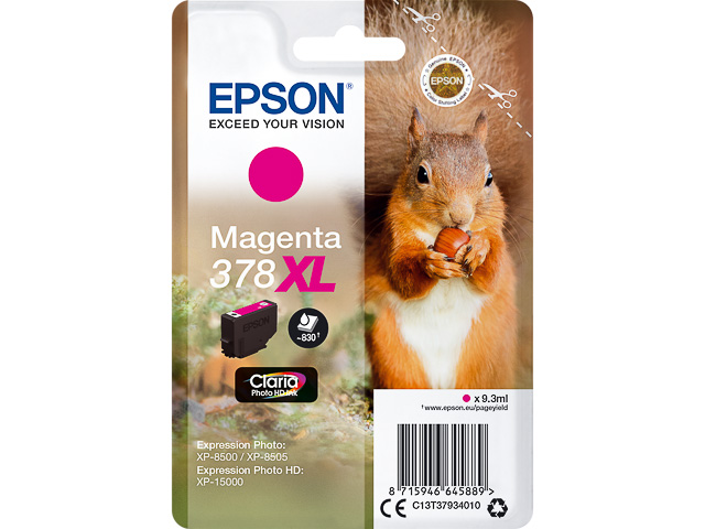Original Epson 378XL Druckerpatrone Magenta T3793
