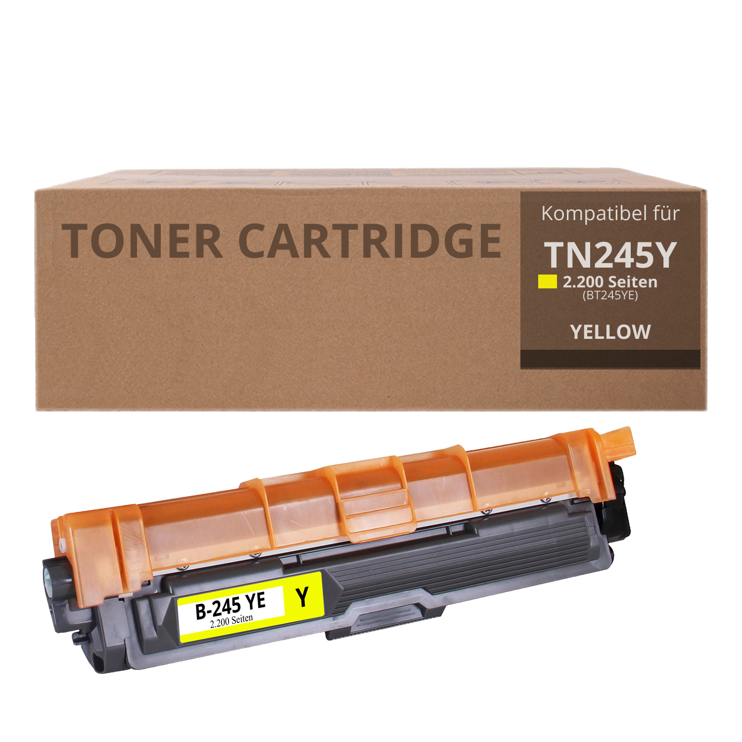 Alternativ zu Brother TN 245 Y Toner Gelb 2.200 Seiten