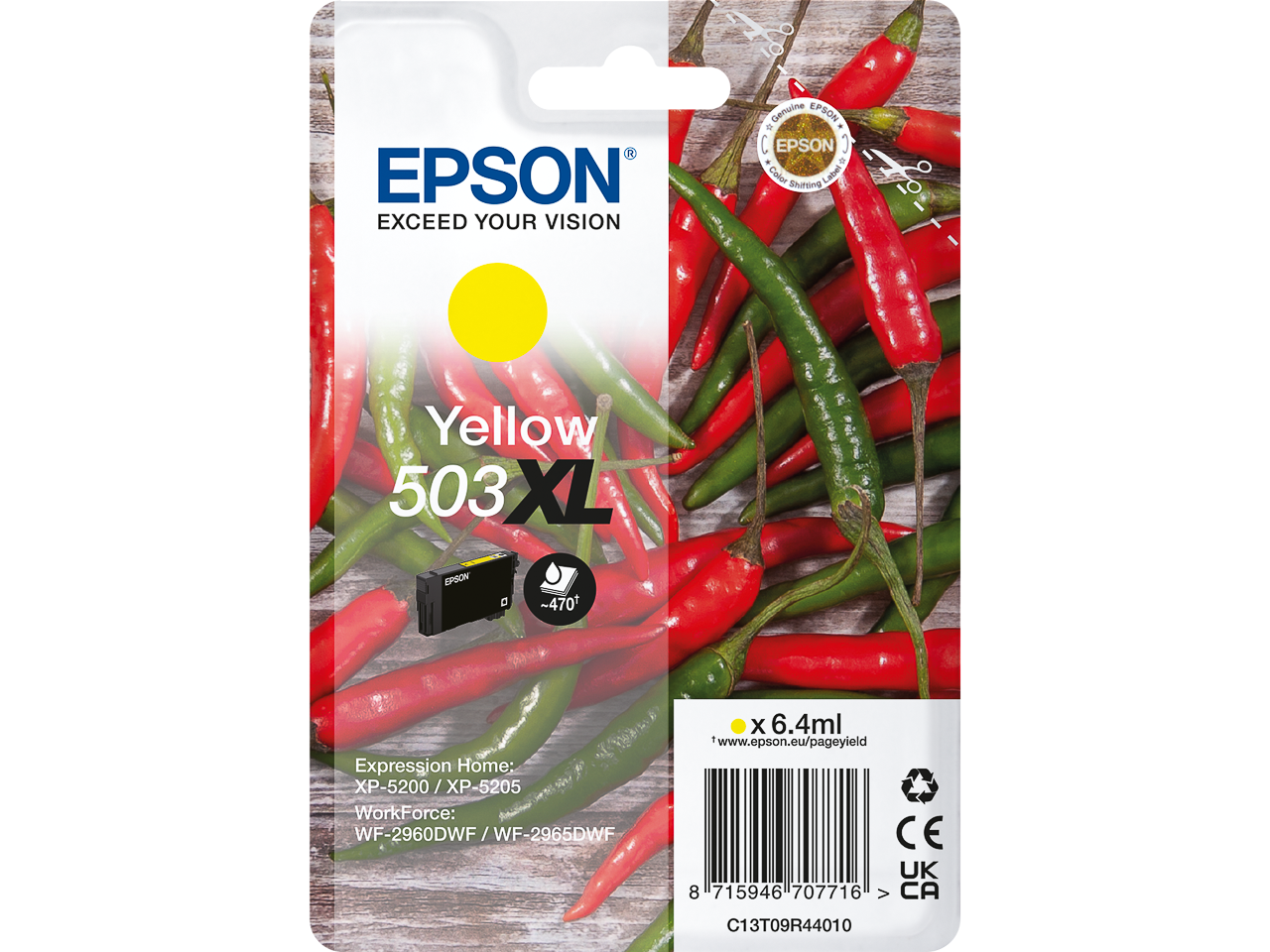 Original Epson 503XL Tintenpatrone Gelb C13T09R44010