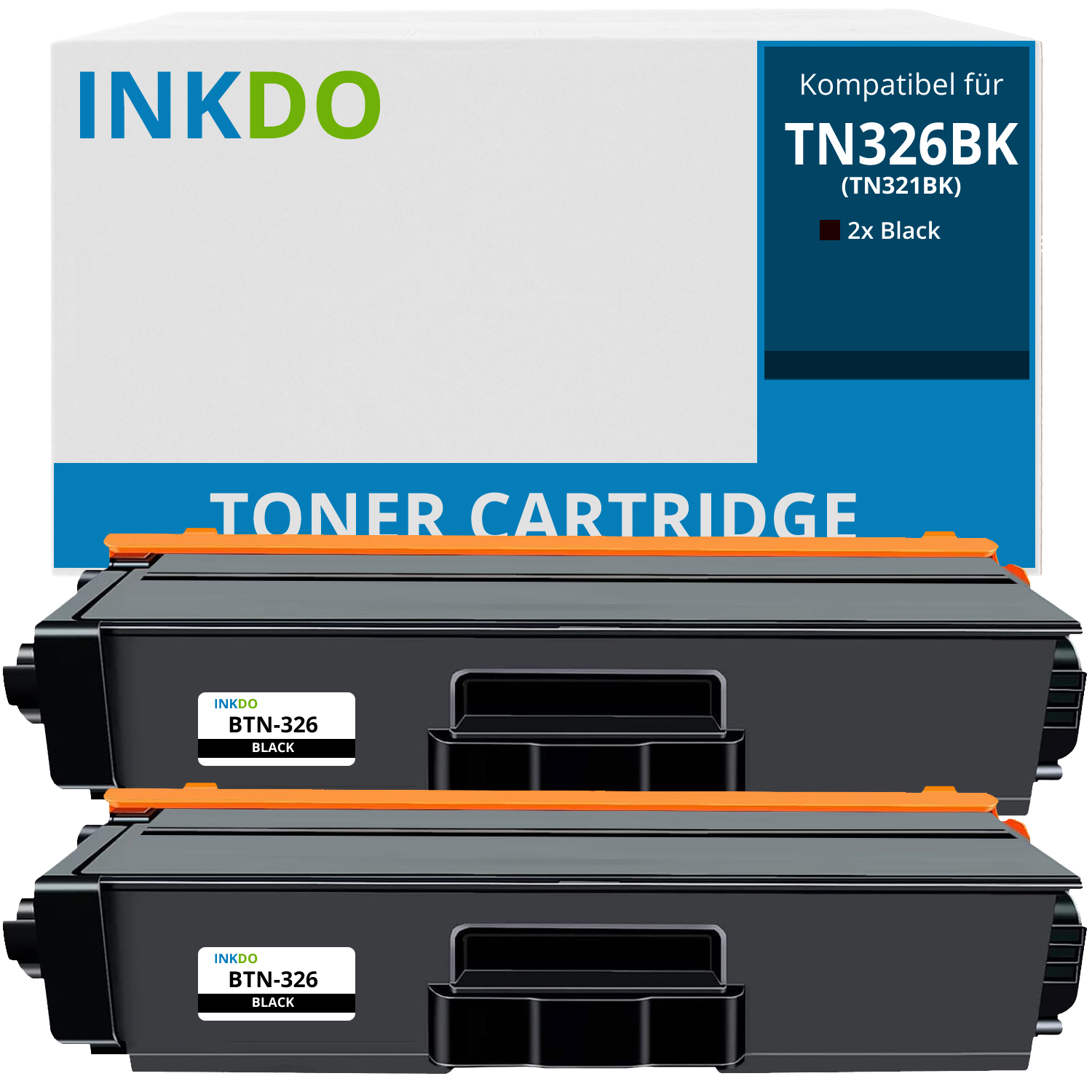 Alternativ zu Brother TN 326 BK Toner 2x Schwarz 4.000 Seiten