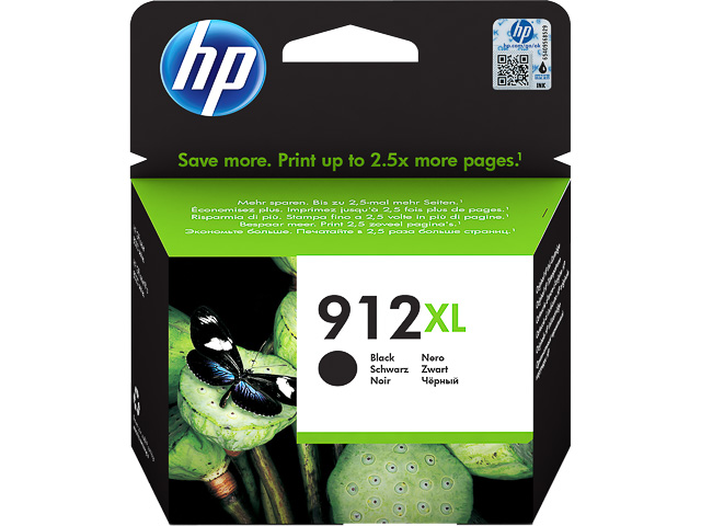 Original HP 912XL Tintenpatrone Schwarz 3YL84AE
