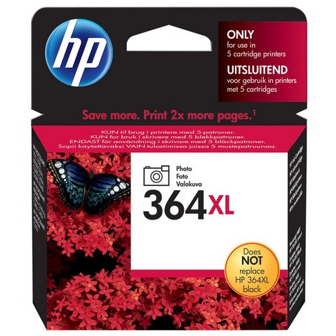 Original HP 364XL / CB322EE Druckerpatrone foto schwarz