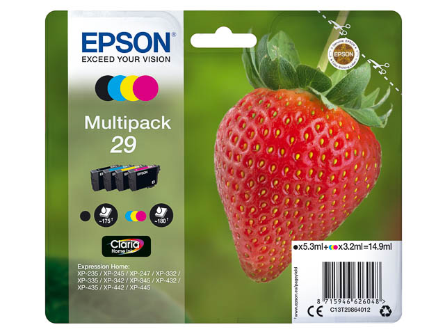 Original Epson 29 Multipack 4-farbig T2986