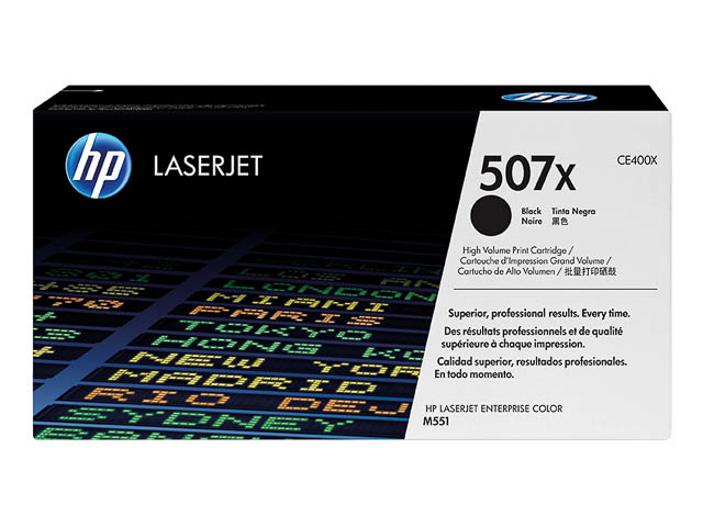 Original HP 507X / CE400X Toner Schwarz