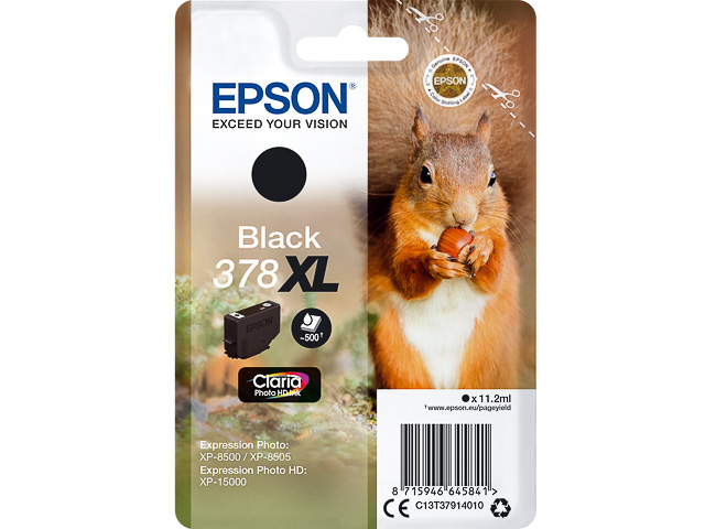 Original Epson 378XL Druckerpatrone Schwarz T3791