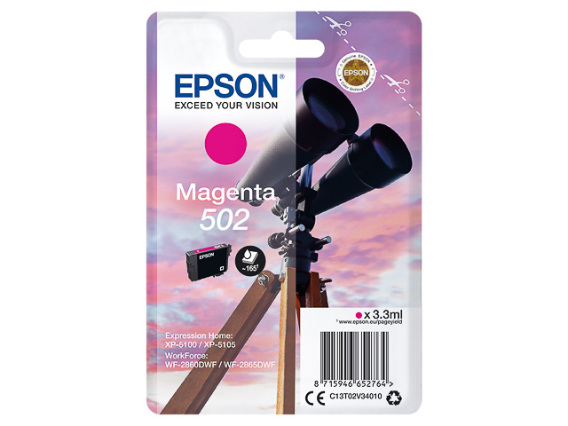 Original Epson 502 Druckerpatrone Magenta