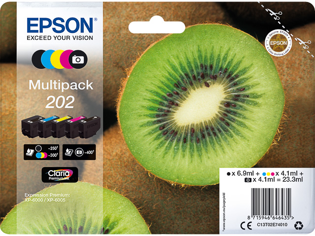 Original Epson 202 Multipack C13T02E74010