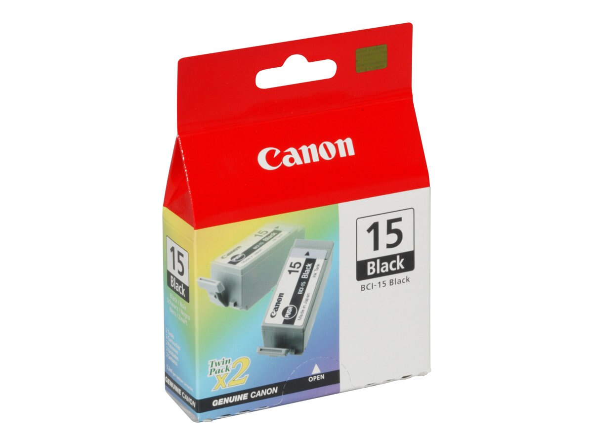 Original Canon BCI-15 BK Patronen 2x Schwarz