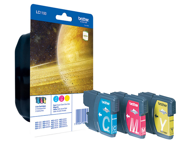 Original Brother LC 1100 Multipack CMY
