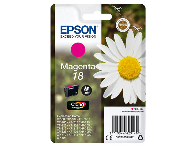 Original Epson 18 Tintenpatrone Magenta