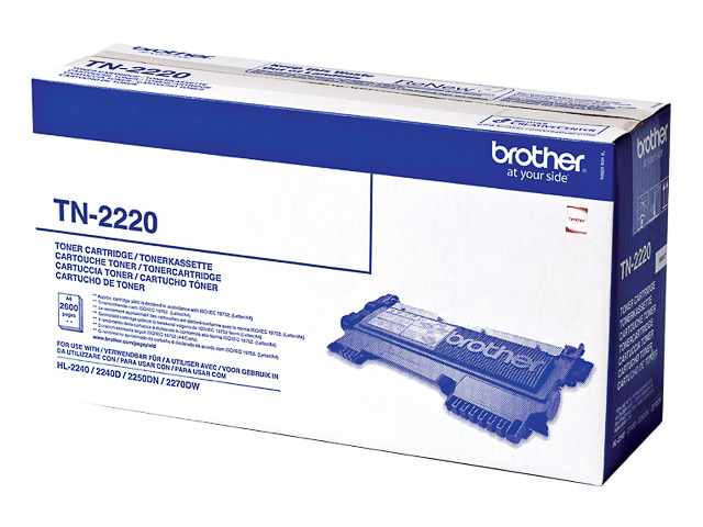 Original Brother TN 2220 Toner Schwarz 2.600 Seiten